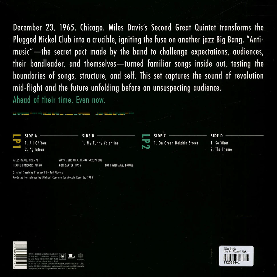 Miles Davis - Live At Plugged Nickel - December 23 1965 Second Set Black Friday Record Store Day 2025 Edition