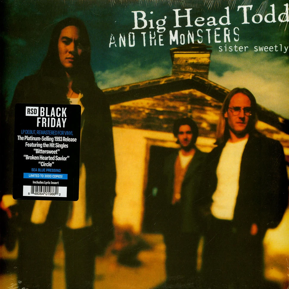 Big Head Todd & The Monsters - Sister Sweetly Black Friday Record Store Day  2025 Sea Blue Vinyl Edition - Vinyl LP - 2025 - WW - Reissue | HHV