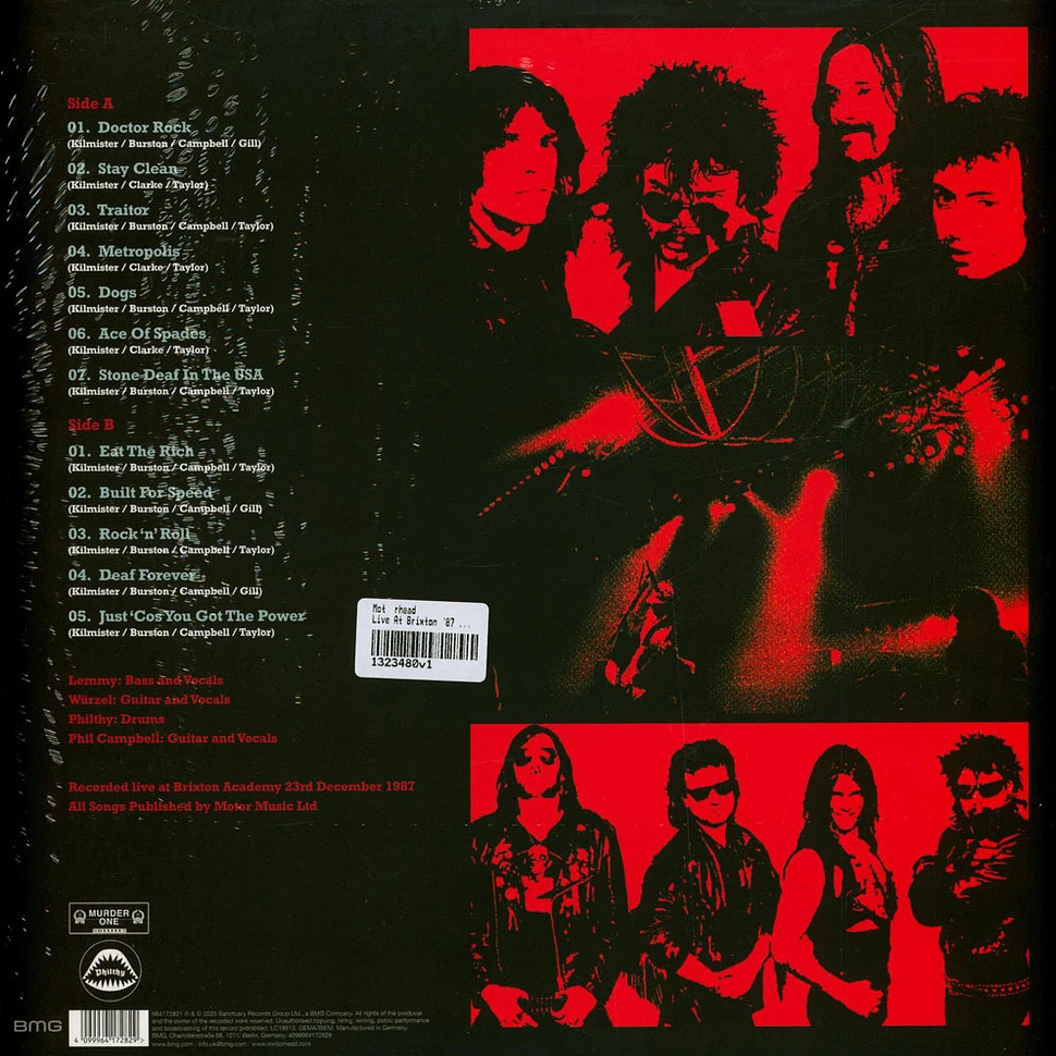 Motörhead - Live At Brixton '87 Black Friday Record Store Day 2025