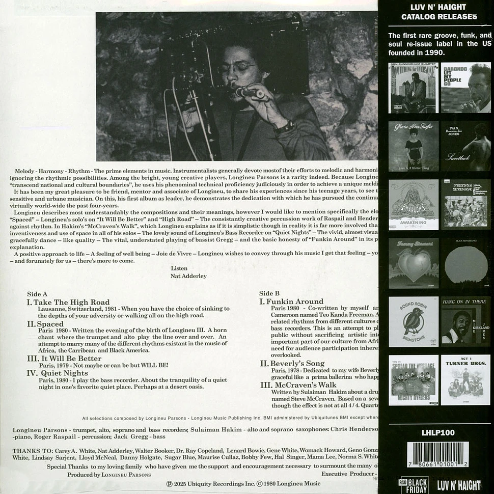 Longineu Parsons - Longineu Parsons Black Friday Record Store Day 2025 Edition