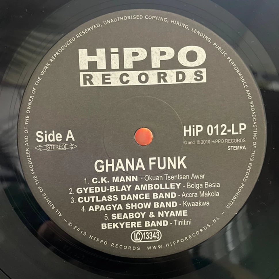 V.A. - Ghana Funk From The 70s - Vinyl LP - 2010 - NL - Original | HHV