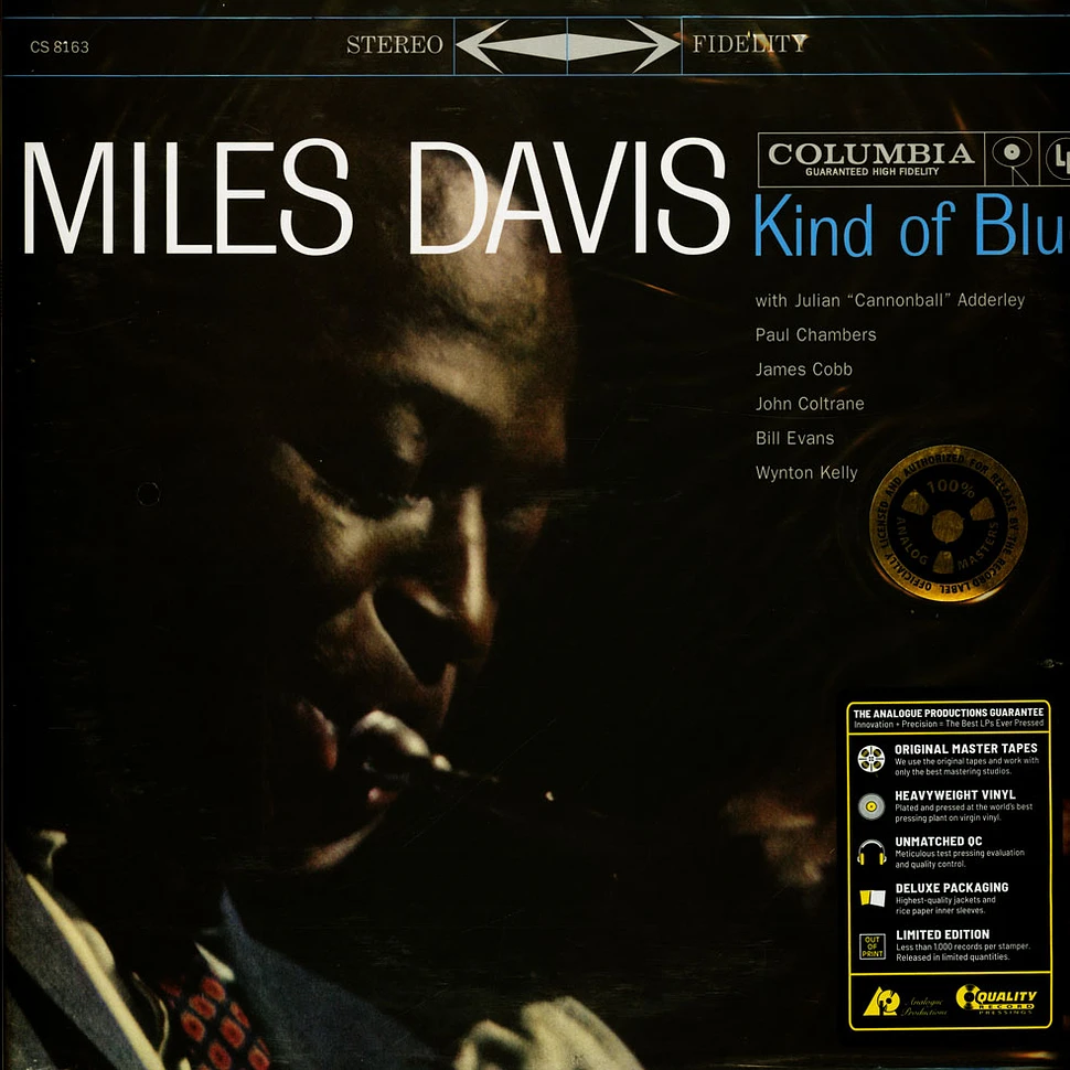 Miles Davis - Kind Of Blue Corrected Speed Blue Vinyl Edition