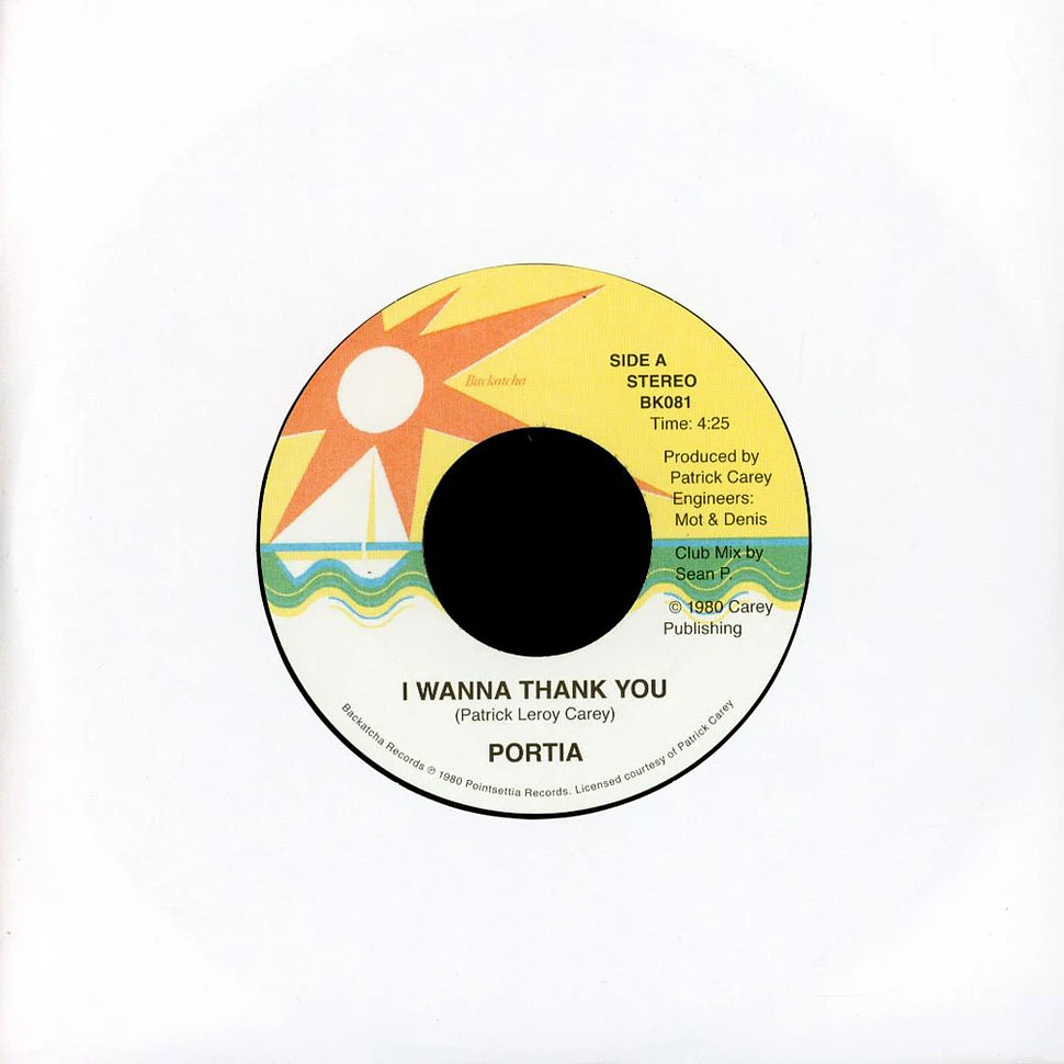 Portia Carey - I Wanna Thank You Vocal Club Mix / Instrumental