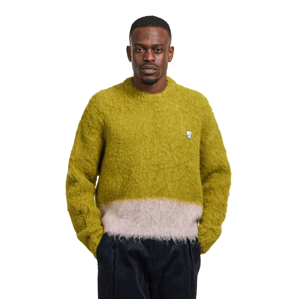 Brain Dead - Super Hairy Boxy Knit Sweater (Lime) | HHV