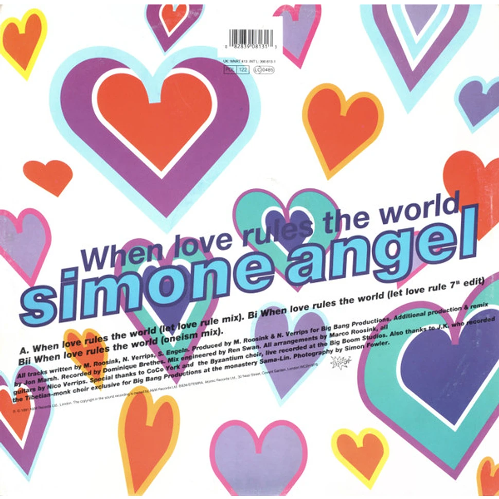 Simone Angel Singer Simone Angel - When Love Rules The World - Vinyl 12