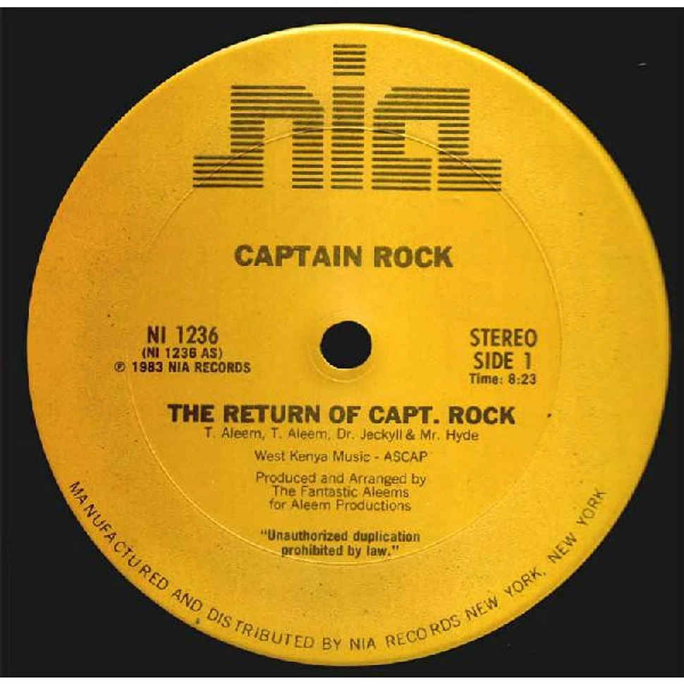 Capt Rocks Captain Rock - The Return Of Capt. Rock - Vinyl 12