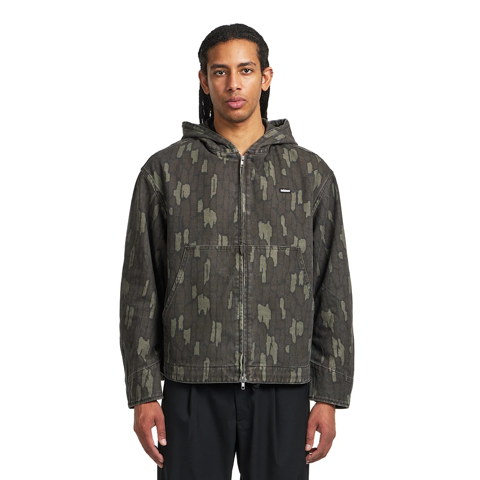 Cotton Twill Zip Hoodie