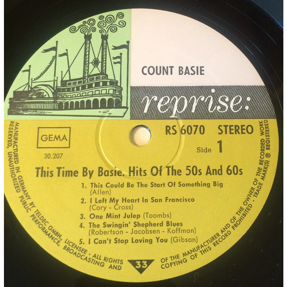 Count Basie - This Time By Basie! Hits Of The 50s & 60s - Vinyl LP ...
