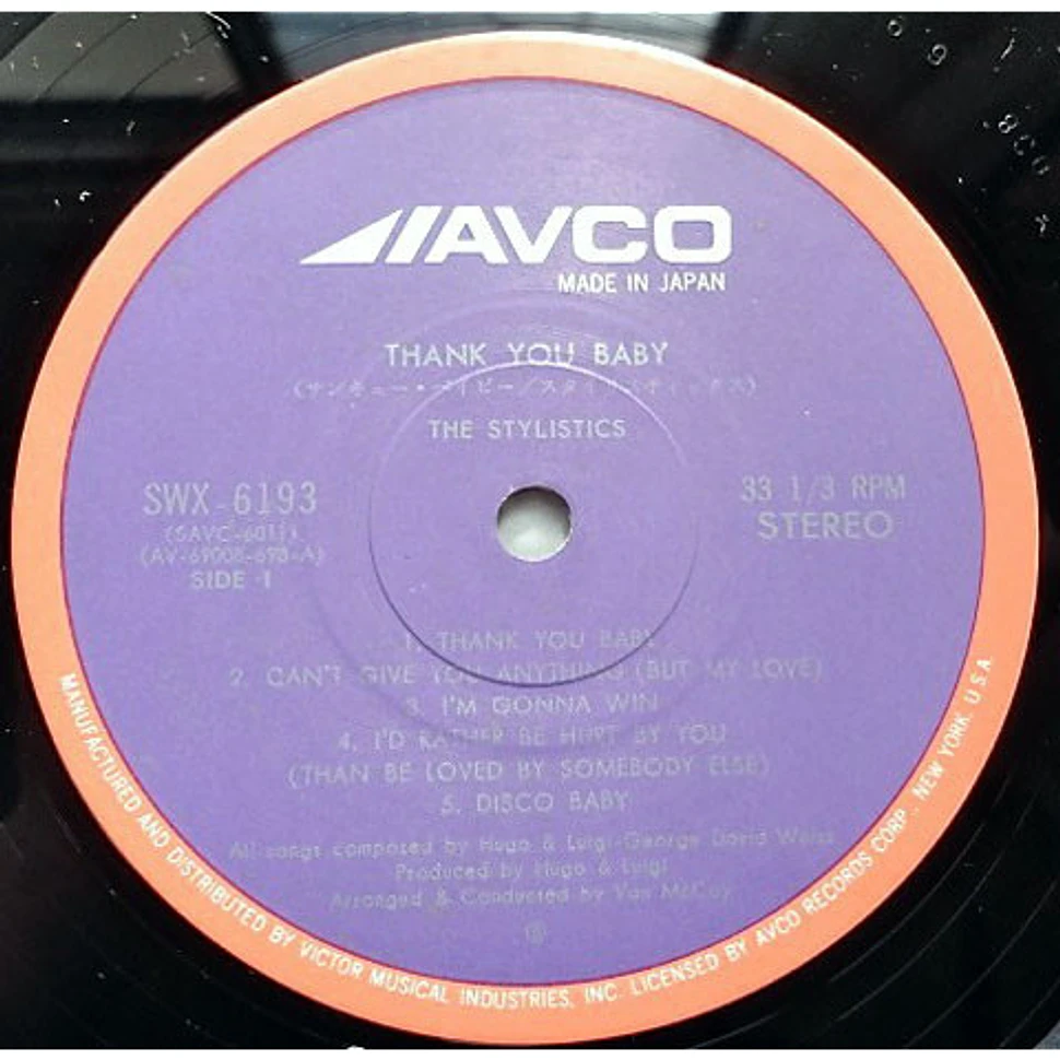 The Stylistics - Thank You Baby