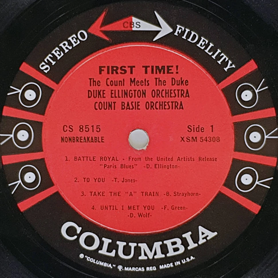 Duke Count Duke Ellington And Count Basie - First Time! The Count Meets The Duke ...