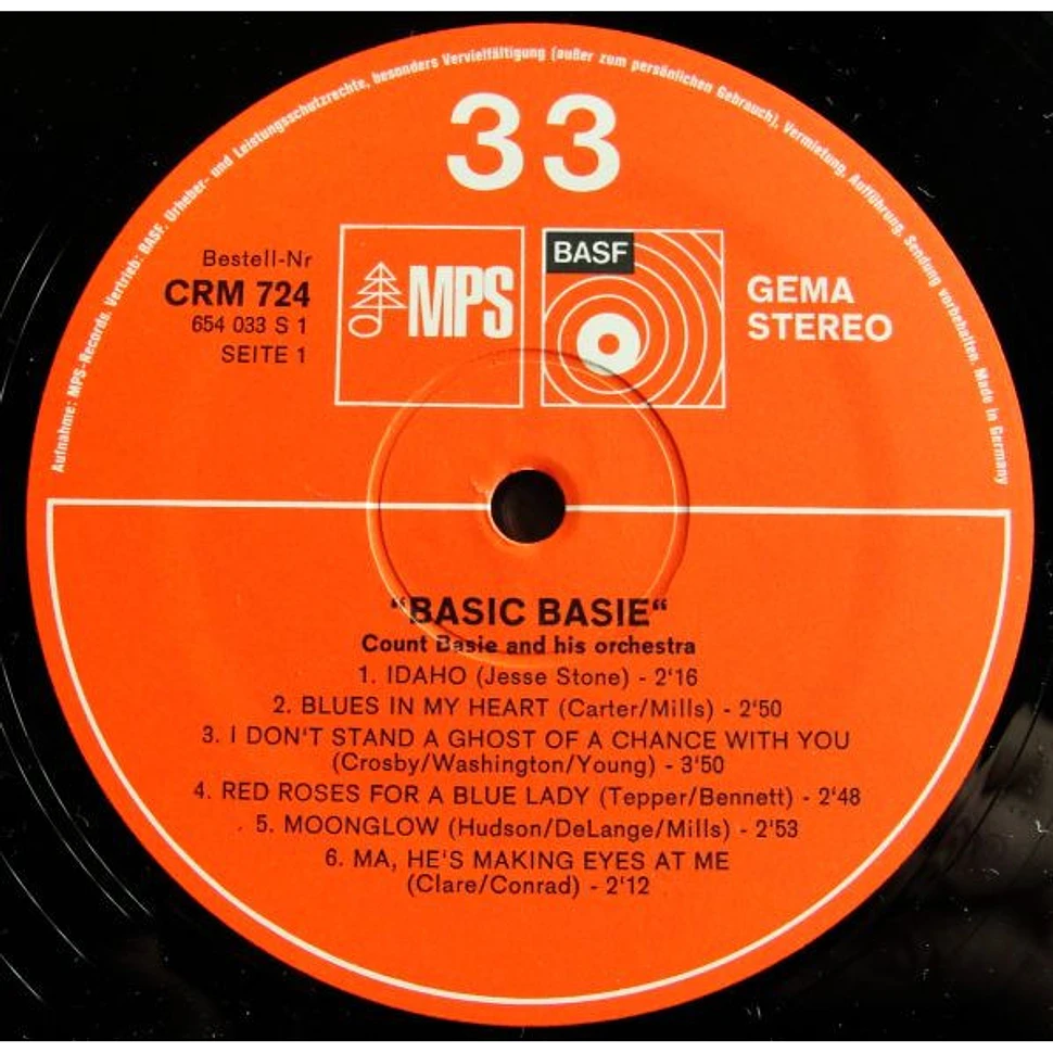 Count Basie Orchestra - Basic Basie - Vinyl LP - 1971 - DE - Reissue | HHV