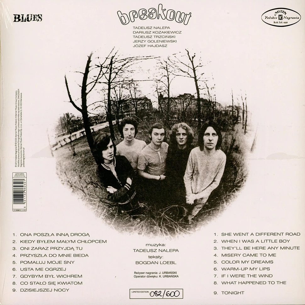 Breakout - Blues Transparent Splattered Vinyl Edition