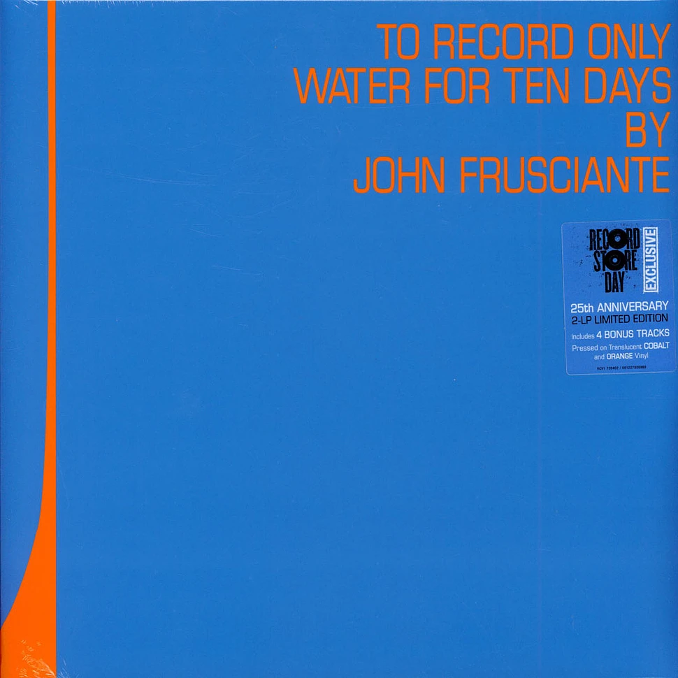 John Frusciante - To Only Record Water For Ten Days Record Store