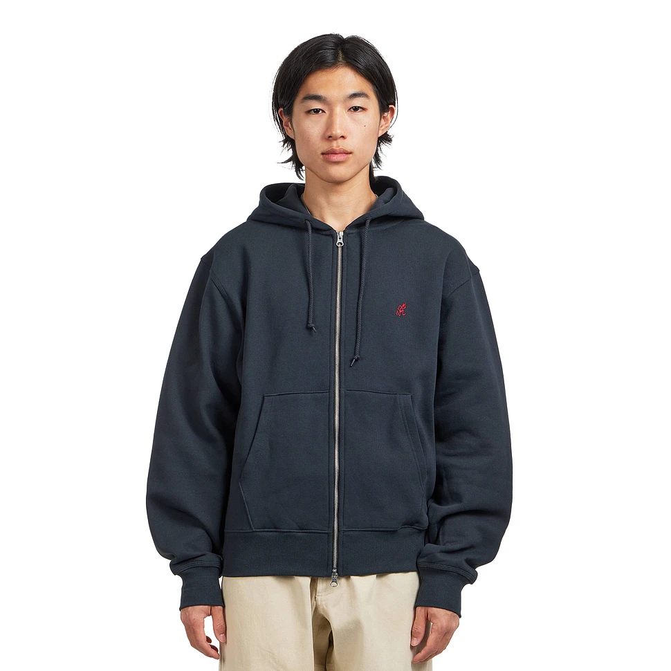 One Point Zip Hooded Sweatshirt