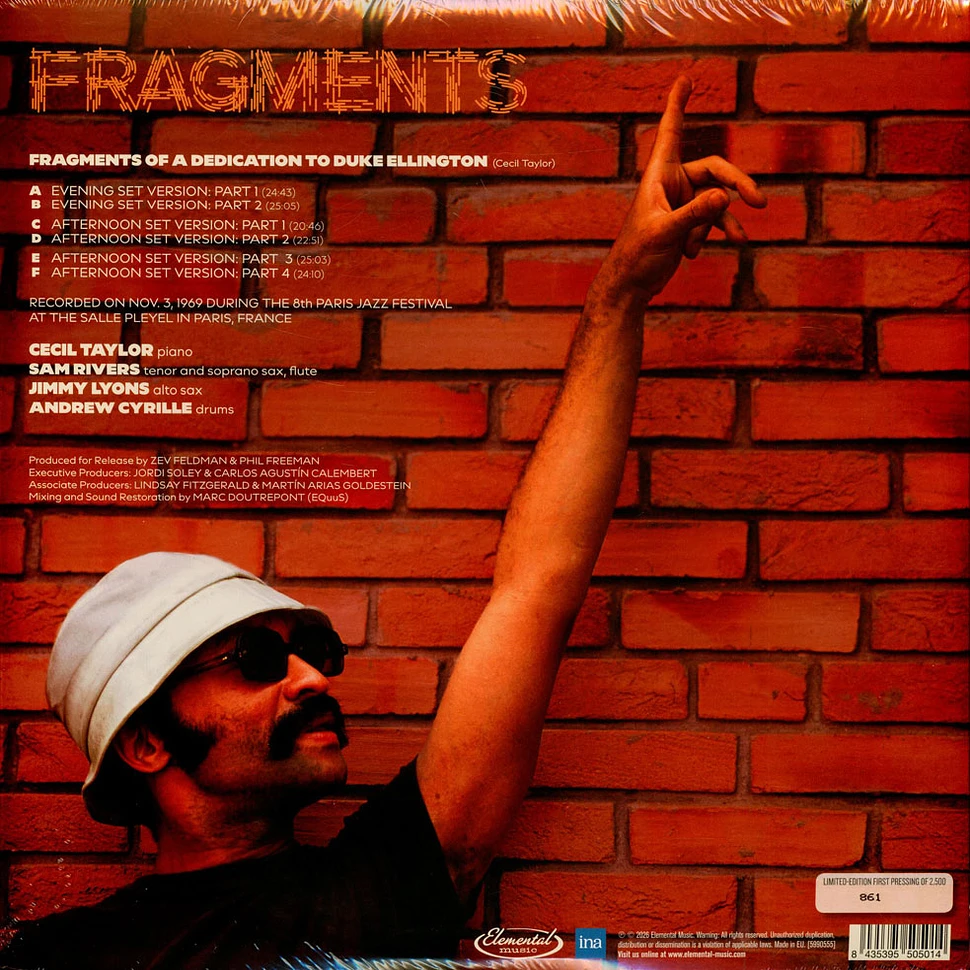 Cecil Taylor Unit - Fragments Record Store Day 2026 Edition