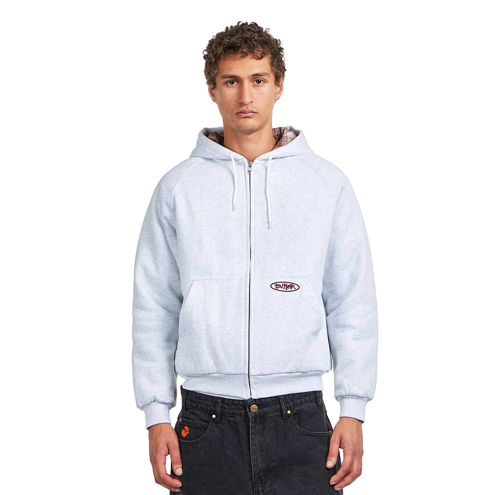 Plaid Lined Zip-Thru Hood