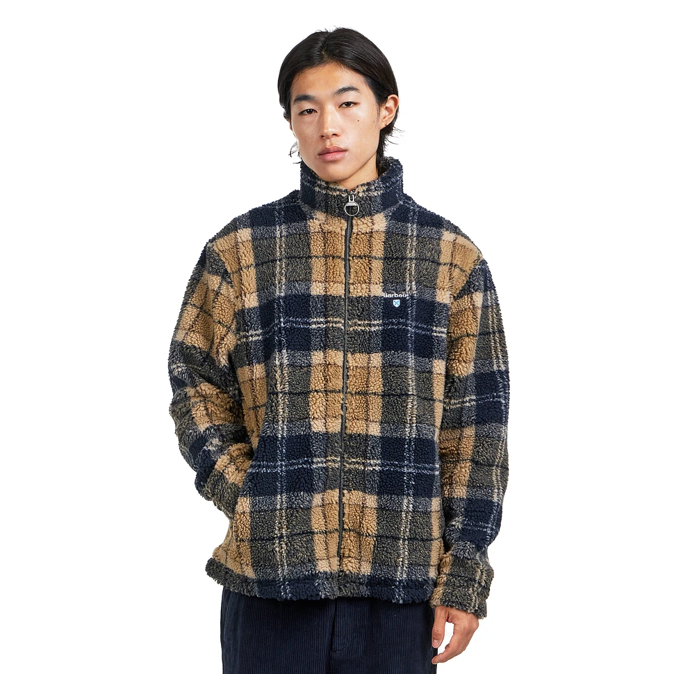 Tartan Fleece Zip Through Jacket