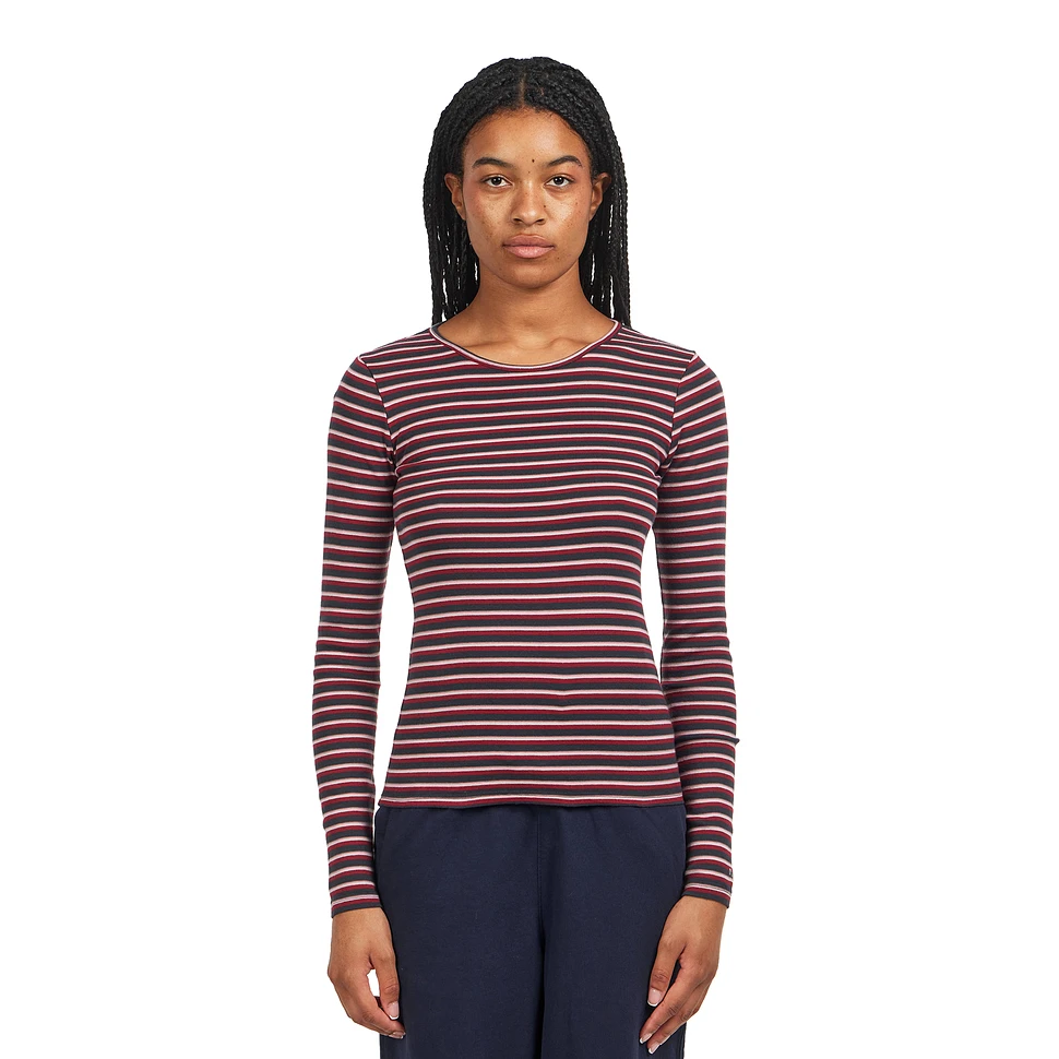 Jessy LS T-Shirt Striped Rib