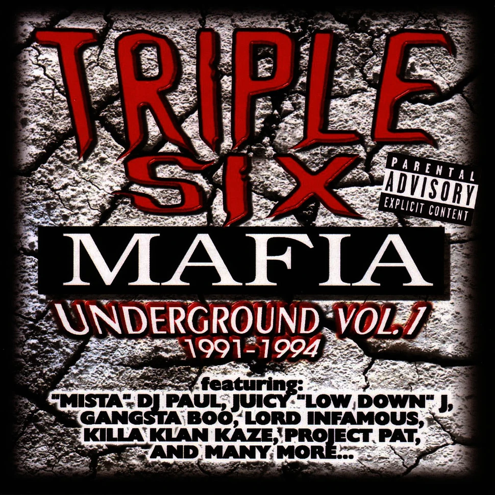 Triple Six Mafia - Underground Vol 1: 1991-1994 Red Black Vinyl