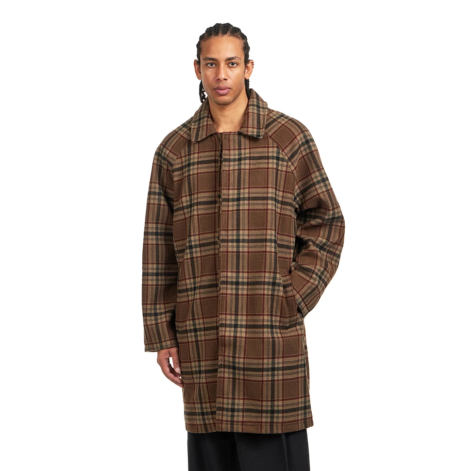 Wool Check Coat