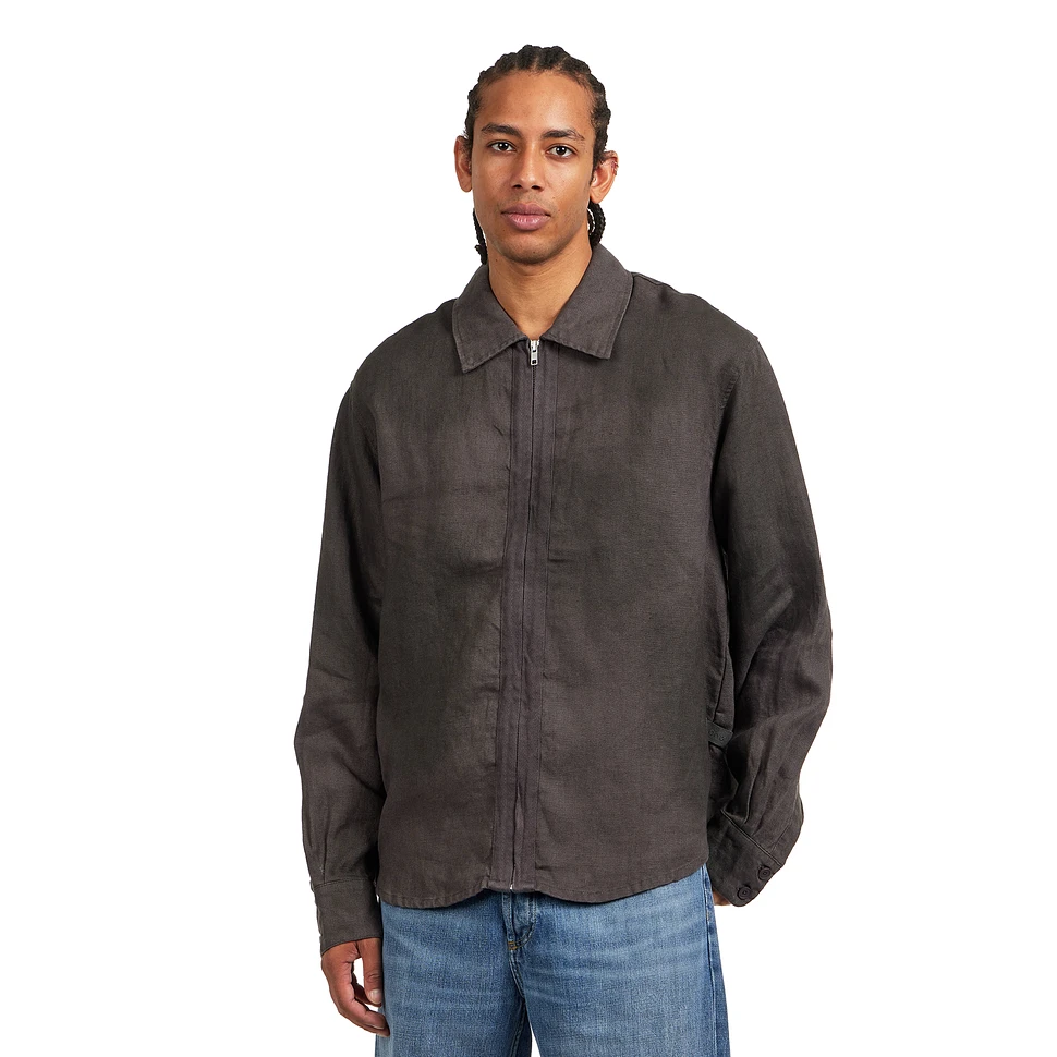Dusty Linen Zip Shirt