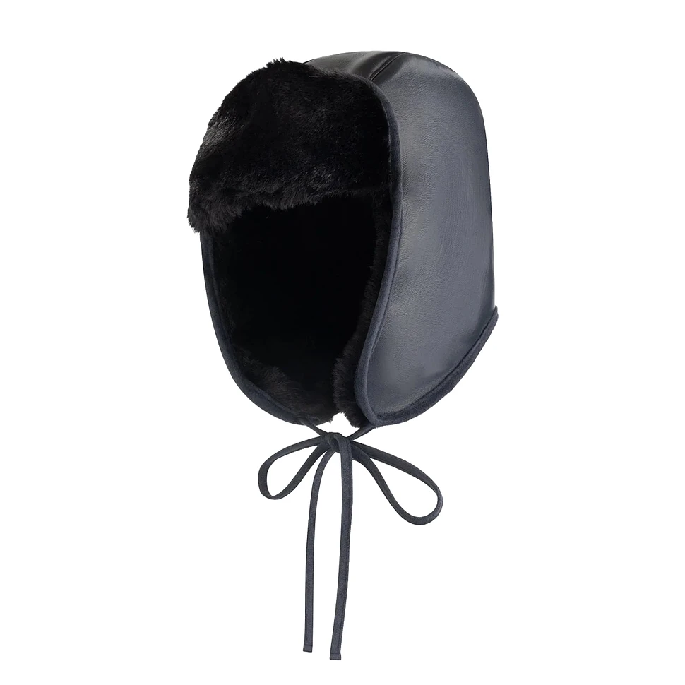 Shearling Leather Aviator Cap