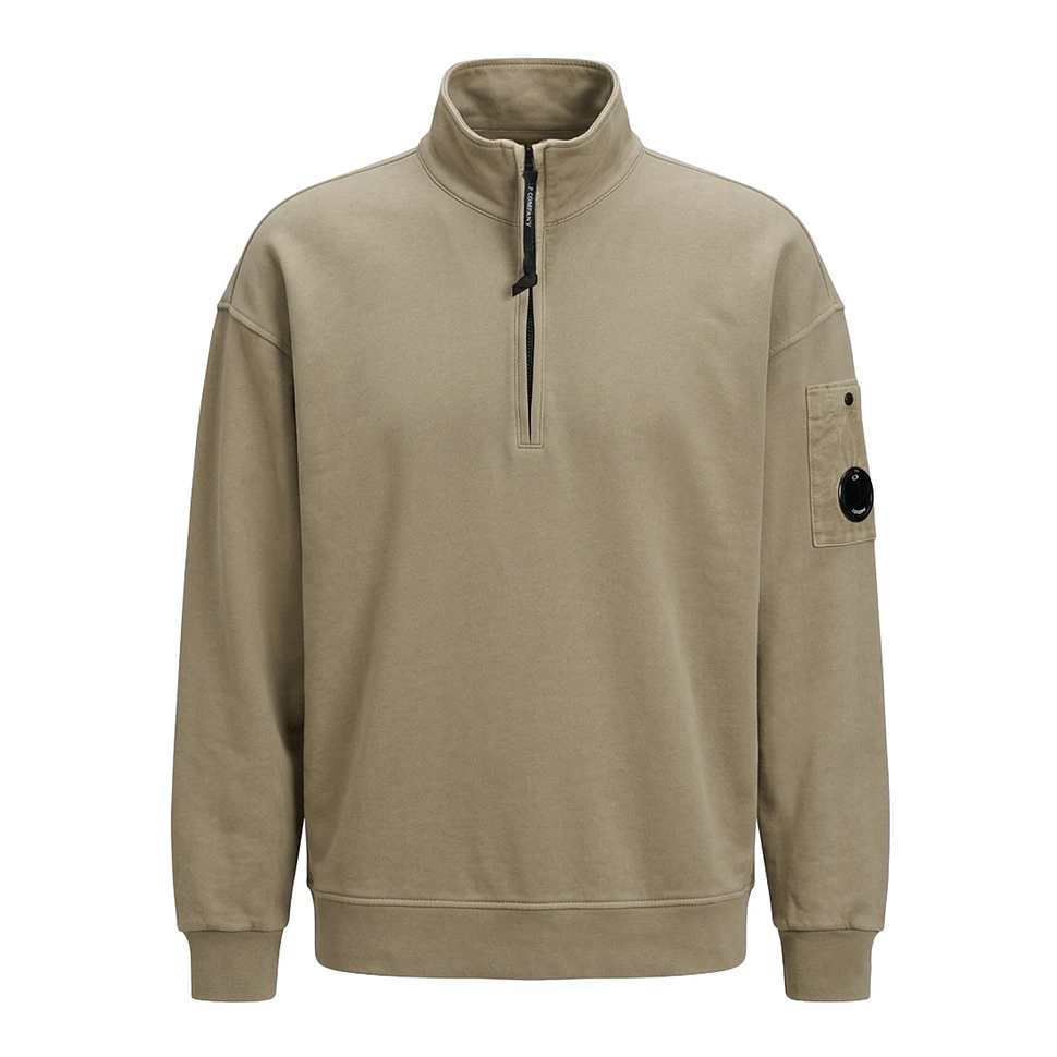 Boxy Half Zip Lens Sweatshirt