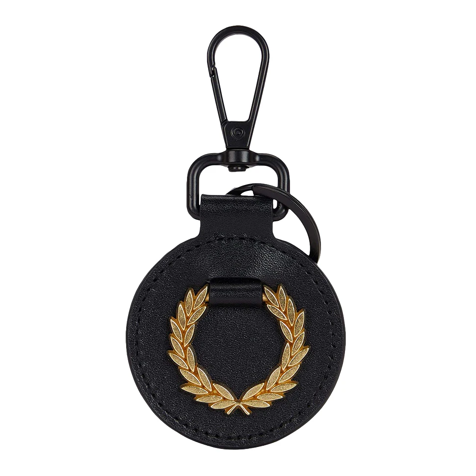 Leather Laurel Keyring