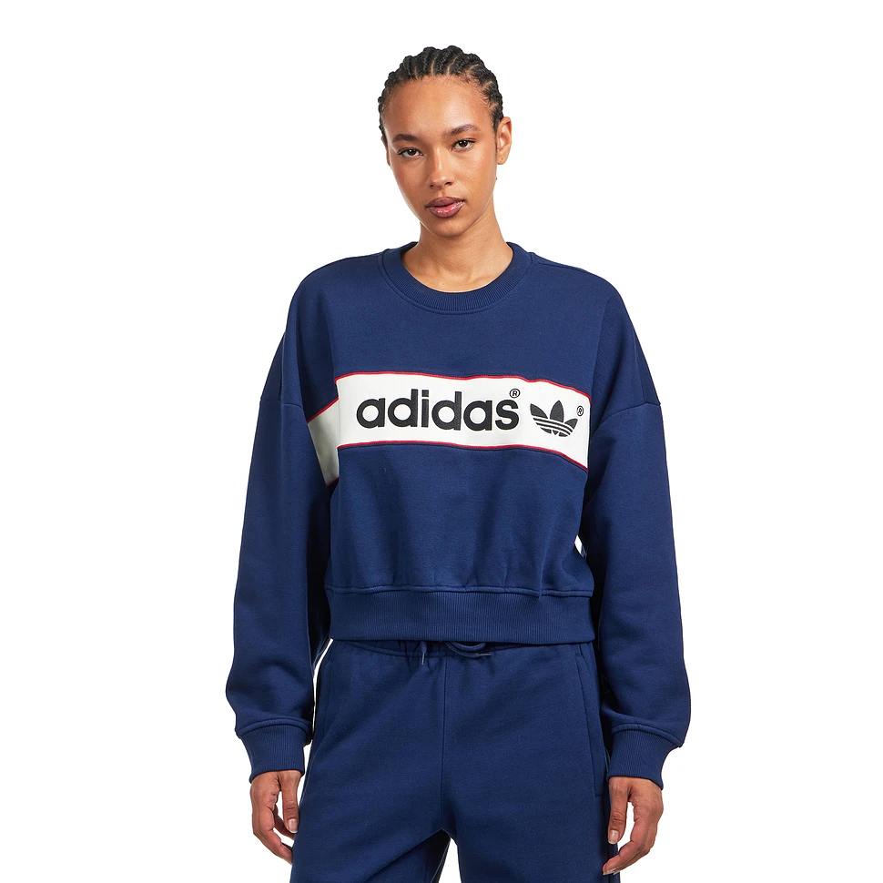 NY Blocked Crewneck Sweatshirt Long Sleeve