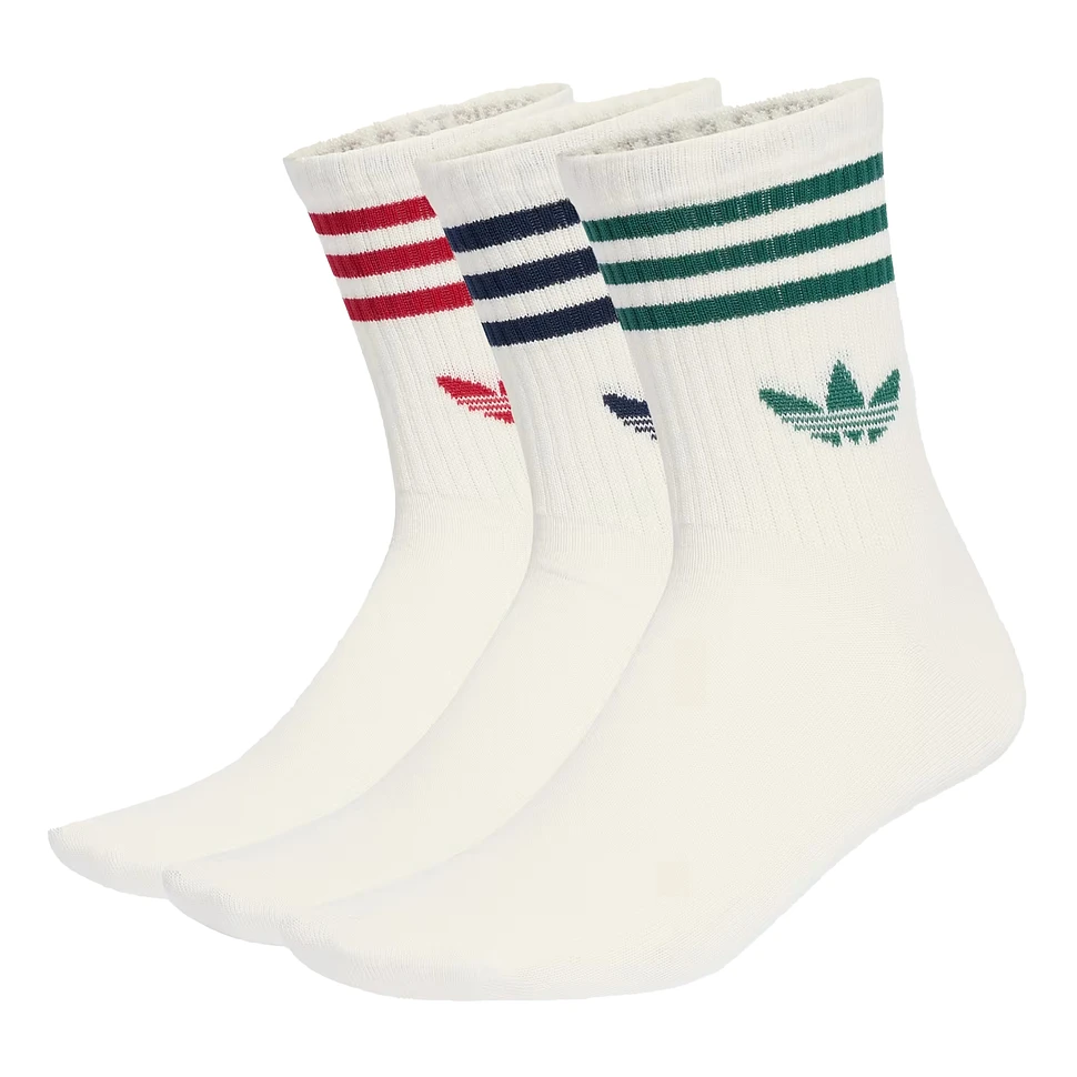3-Stripes Crew Socks (Pack of 3)