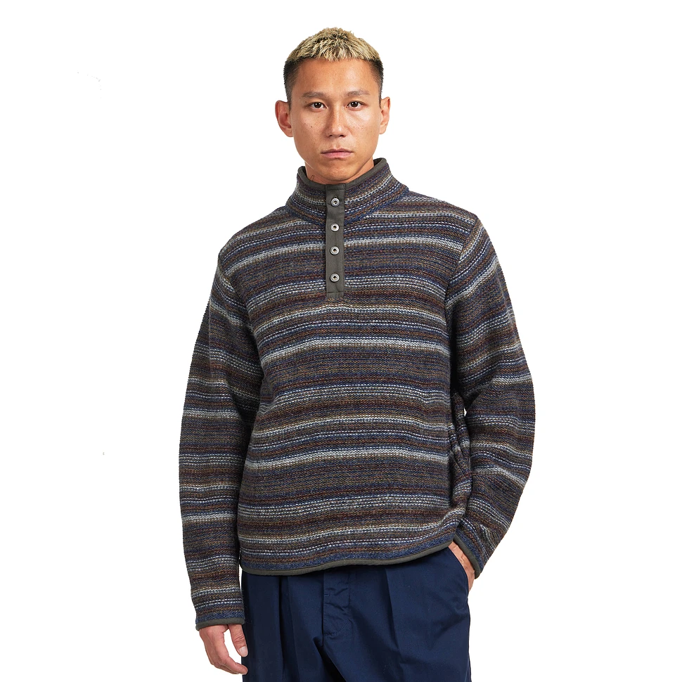Striped Wool Knit Pullover