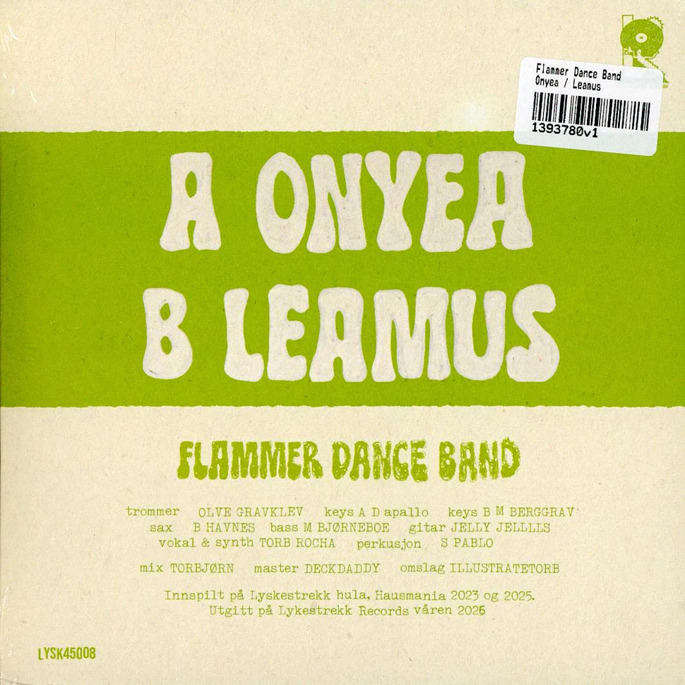 Flammer Dance Band - Onyea / Leamus - Vinyl 7