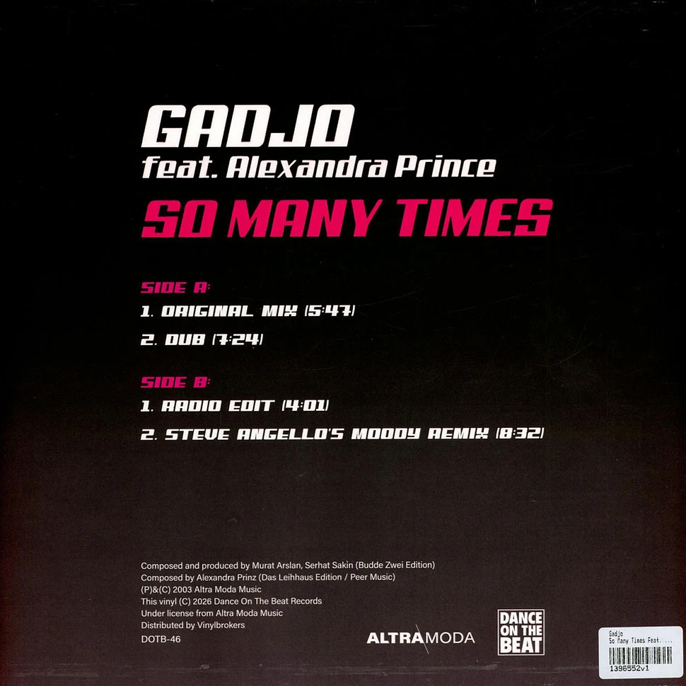 Gadjo - So Many Times Feat. Alexandra Prince Pink Vinyl Edition