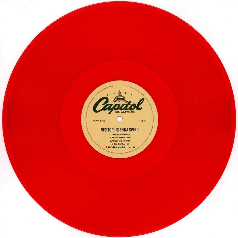 限定レッド盤SIENNA SPIRO Visitor シエナ・スパイロ レコード Sienna Spiro - Visitor Red Vinyl Edition - Vinyl LP - 2026 - WW