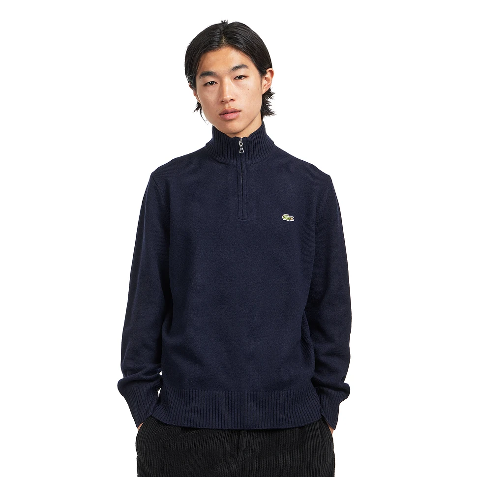 High Neck Half Zip Sweater
