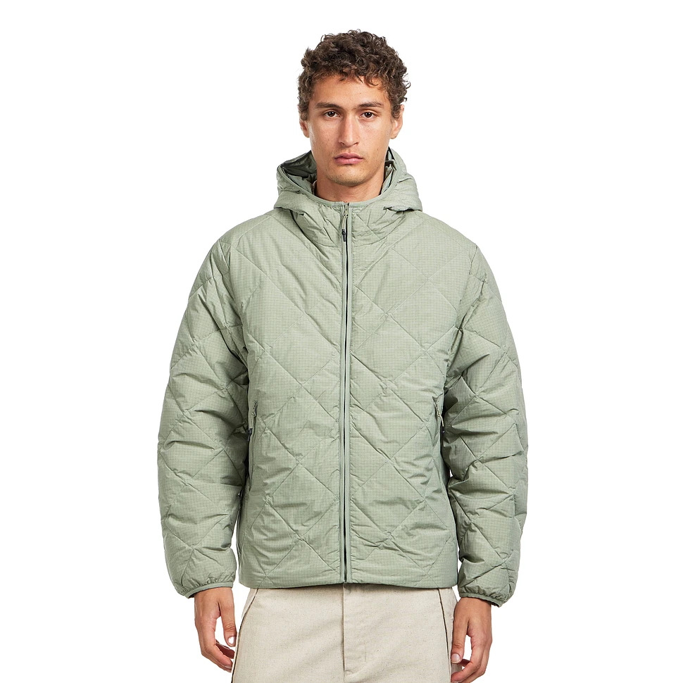 Base Grid Lt Down Hooded Jacket