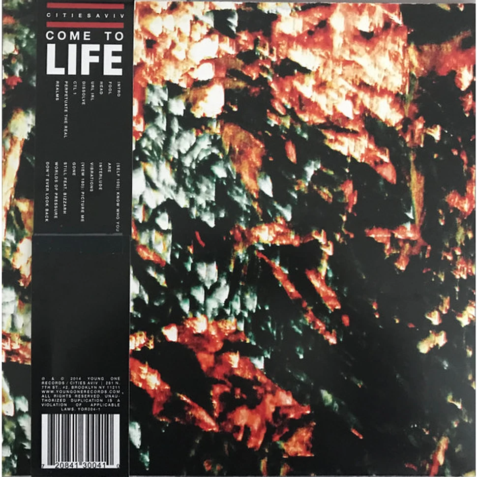 Cities Aviv - Come To Life - Vinyl LP - 2014 - US - Original | HHV