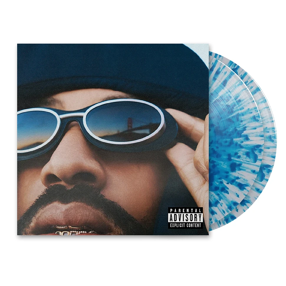 Larry June - Who Coppin' HHV Exclusive Clear w/ Blue Splatter Vinyl Edition