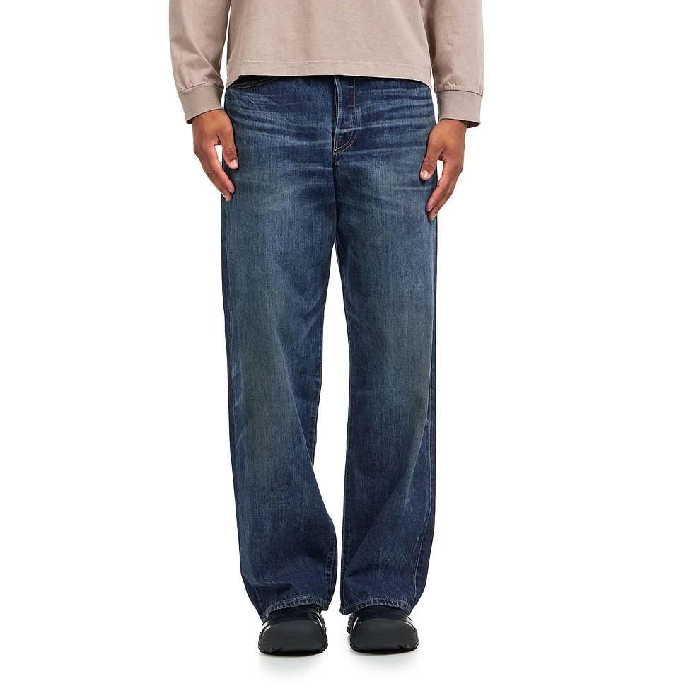Wide Pant Kaihara, Dark Pure Indigo Rainbow Selvage
