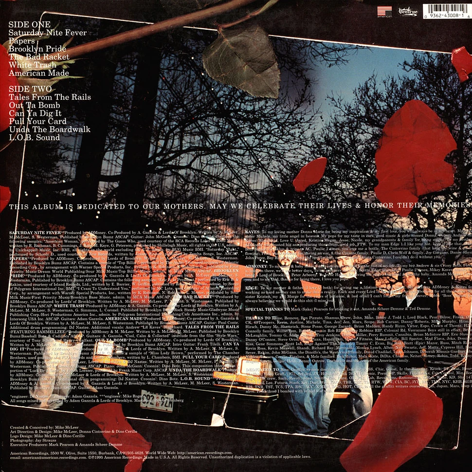 Lordz Of Brooklyn - All In The Family - Vinyl LP - 1995 - US