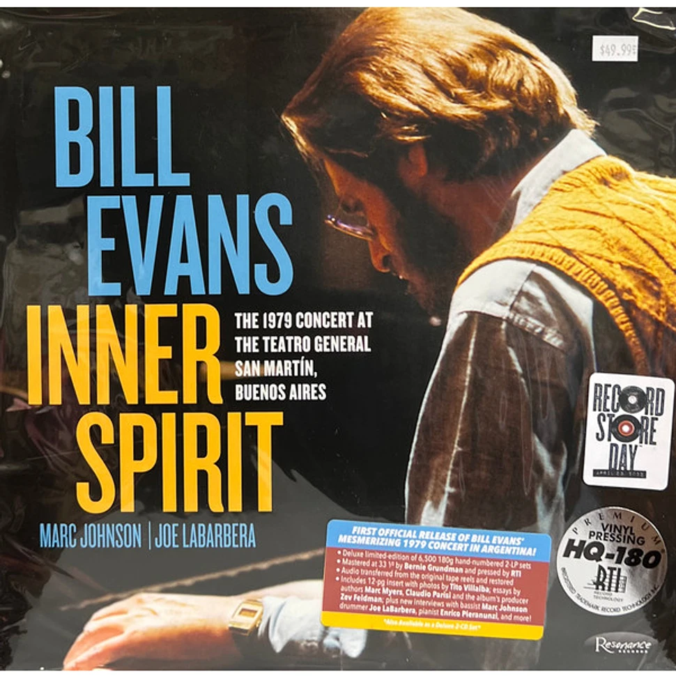 新品 Bill Evans / Inner Spirit 2LP レコード Bill Evans - Inner Spirit: The 1979 Concert At The Teatro General